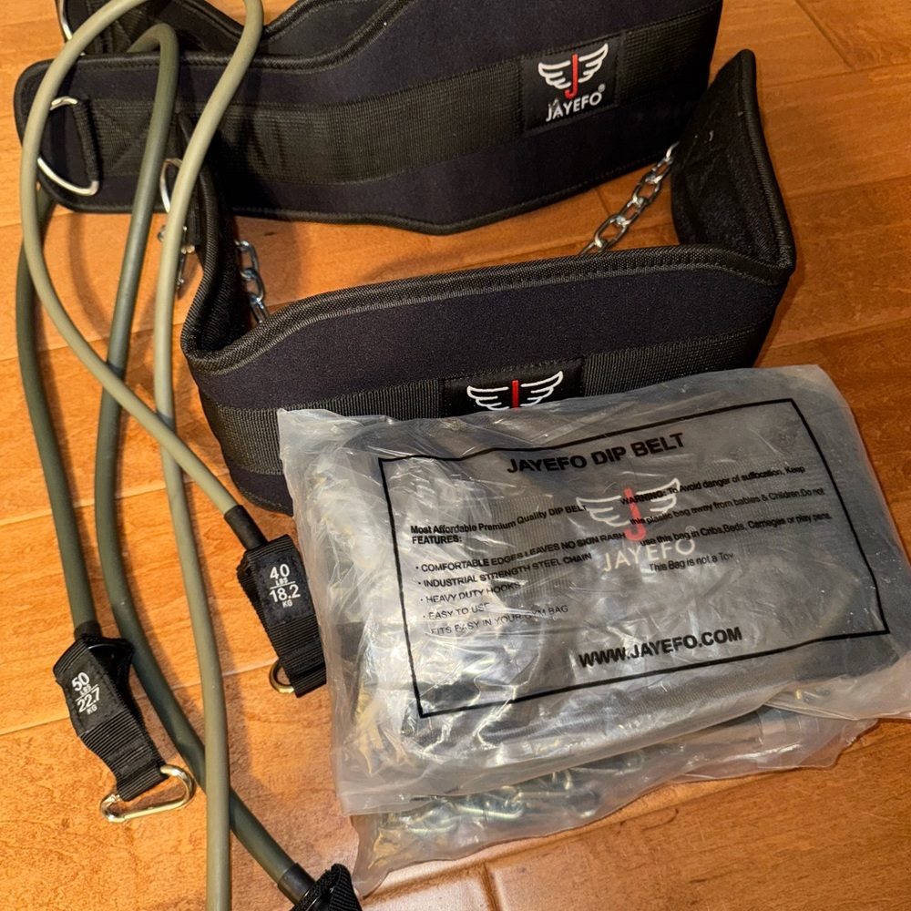 Jayef Dip Belt with Resistance Bands